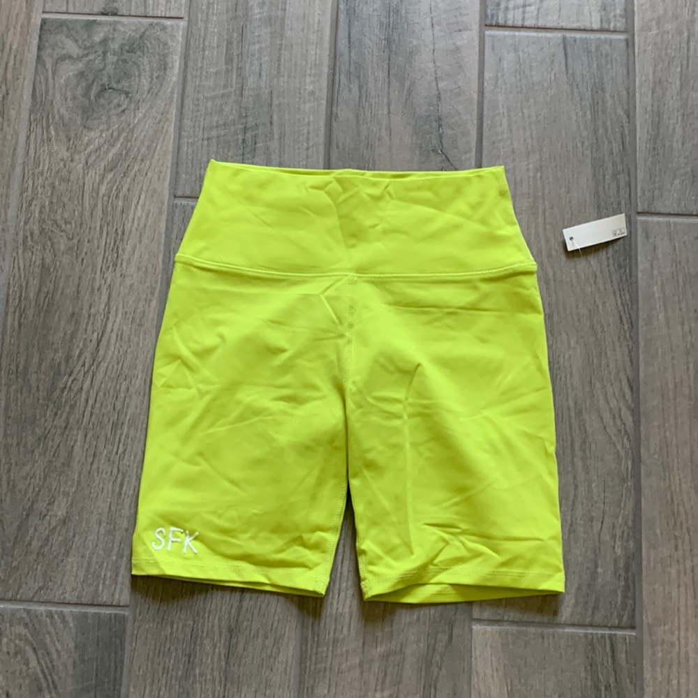 Core 10 lime green bike shorts